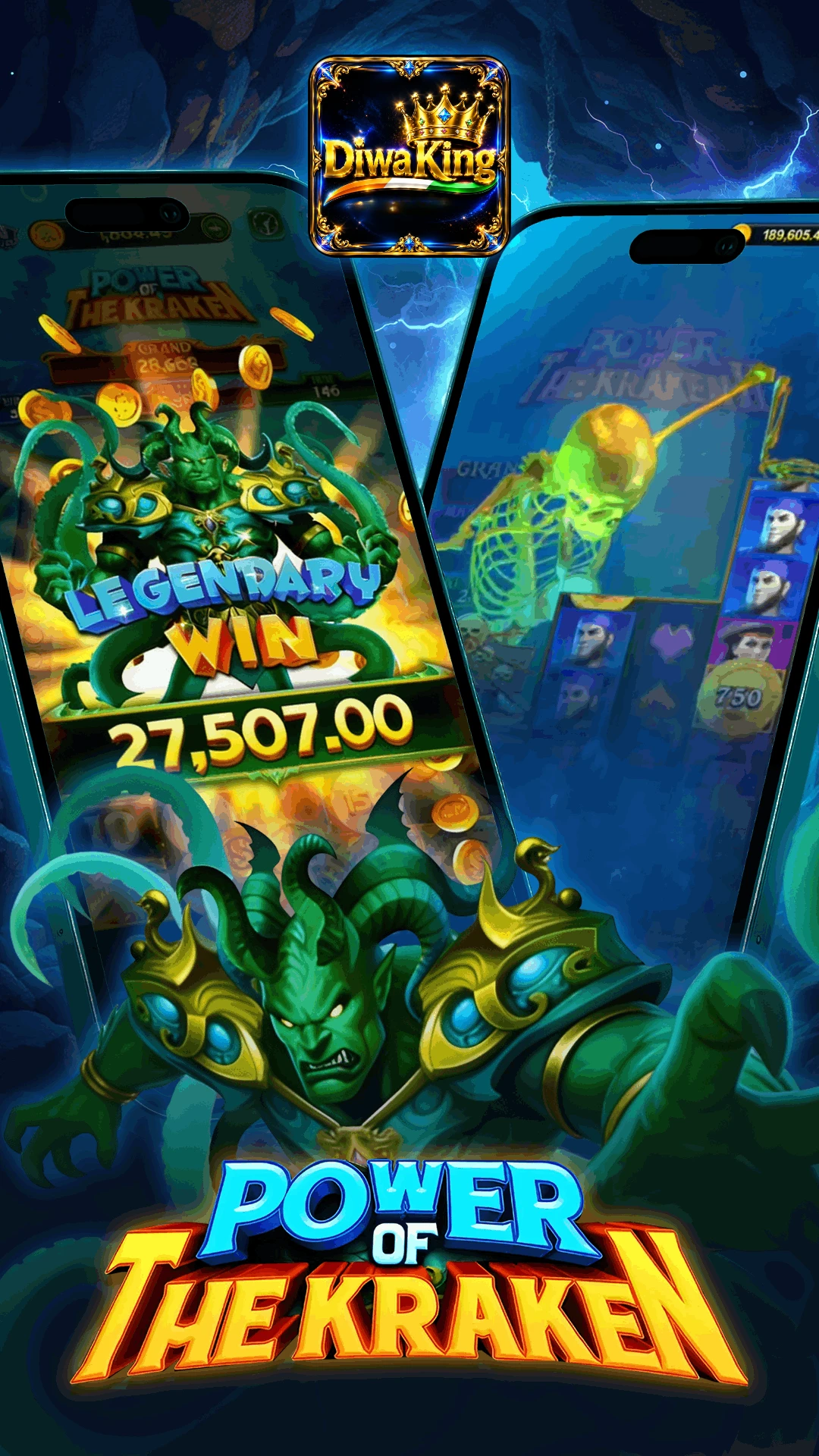 Diwa King top games lobby screen